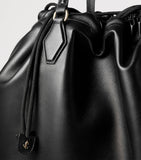 Jimmy Choo leather drawstring tote bag large - British product