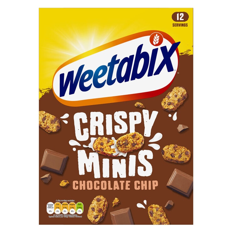 Weetabix Minis Chocolate Chip cereal 2 x 500g (British brand)
