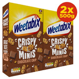 Costco UK Weetabix Minis Chocolate Chip Mini Wheat Cereal 2 x 500g- Buy online at McGrocer