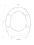 Showerdrape Oxford wooden toilet seat (British brand)