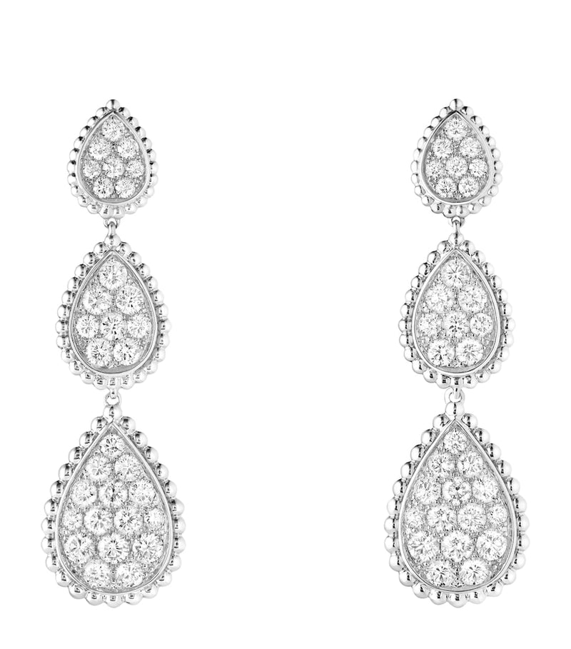 Boucheron Serpent Bohème pendant earrings white gold diamonds - British product