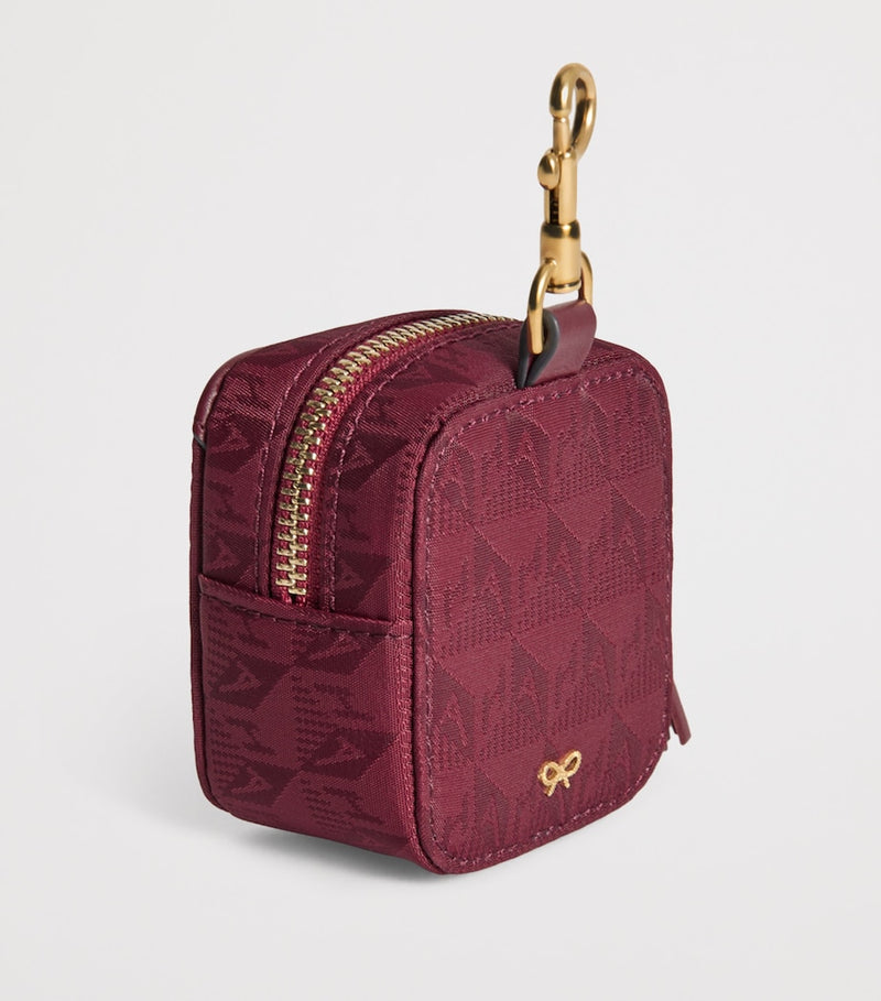 Anya Hindmarch Jacquard Logo Earphones Case