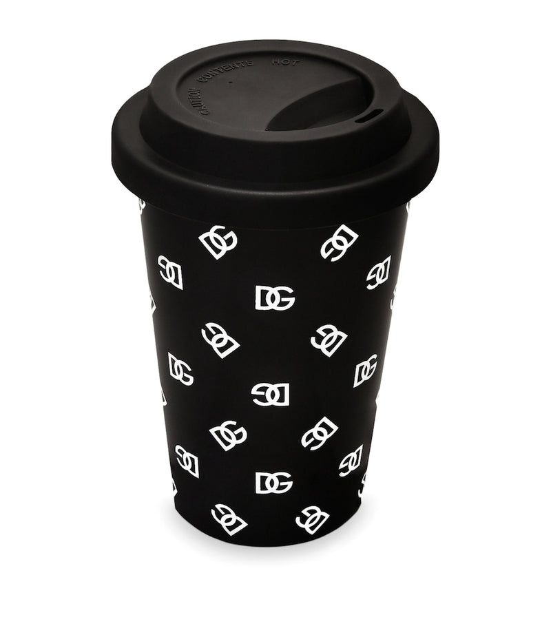 Dolce&Gabbana ceramic travel cup with DG logo - British product