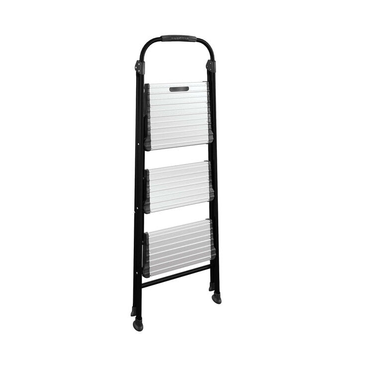 Cosco 3 tread folding step stool silver - British product