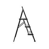 Cosco 3 tread folding step stool silver - British product