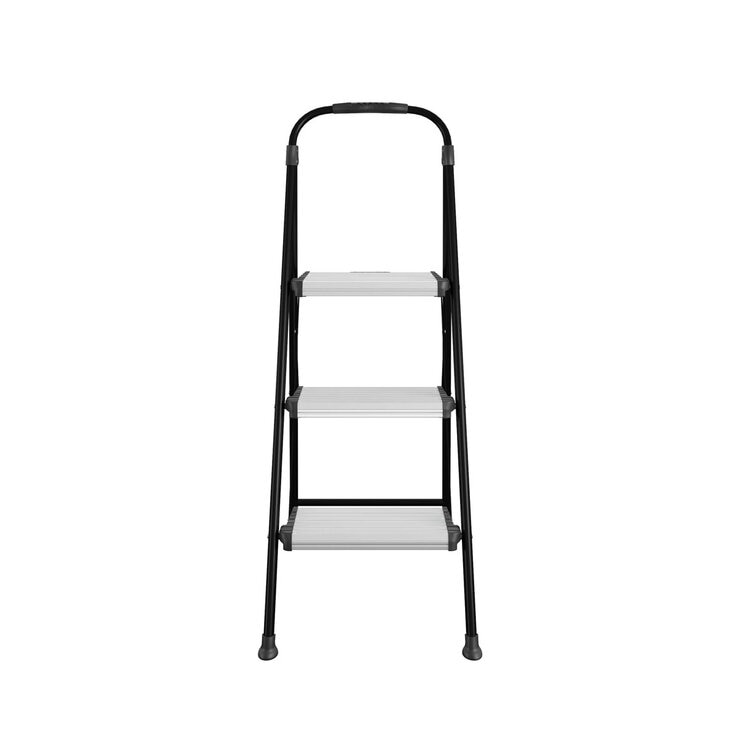 Cosco 3 tread folding step stool silver - British product