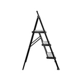 Cosco 3 tread folding step stool silver - British product
