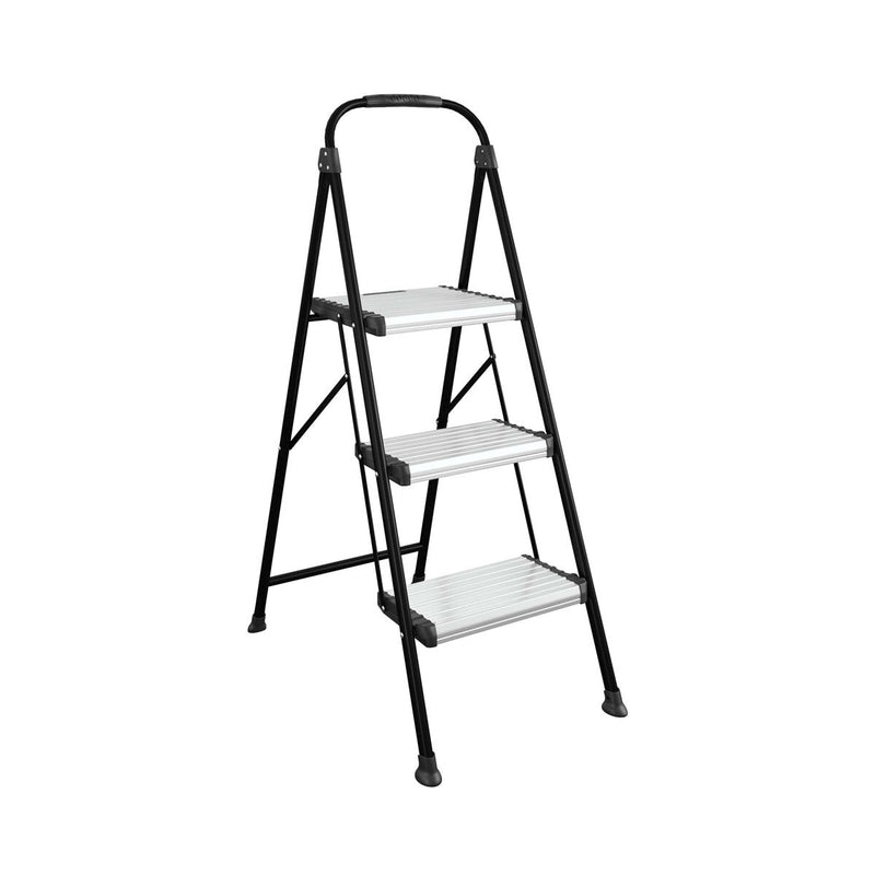 Cosco 3 tread folding step stool silver - British product