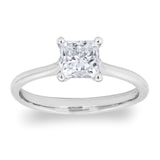 Costco UK Costco 1.00ct Princess Cut Diamond Solitaire Ring Size L- Buy online at McGrocer