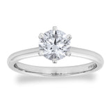 Costco UK Costco 1.00ct Round Brilliant Cut Diamond Solitaire Ring in Platinum- Buy online at McGrocer