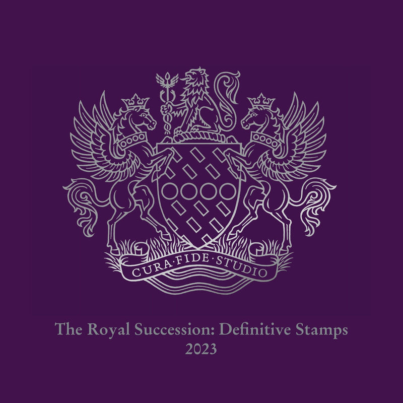 Royal Mail Royal Succession mint stamp sheets folder, imported from the UK