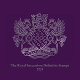 Royal Mail Royal Succession mint stamp sheets folder, imported from the UK