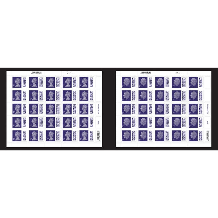 Royal Mail Royal Succession mint stamp sheets folder, imported from the UK