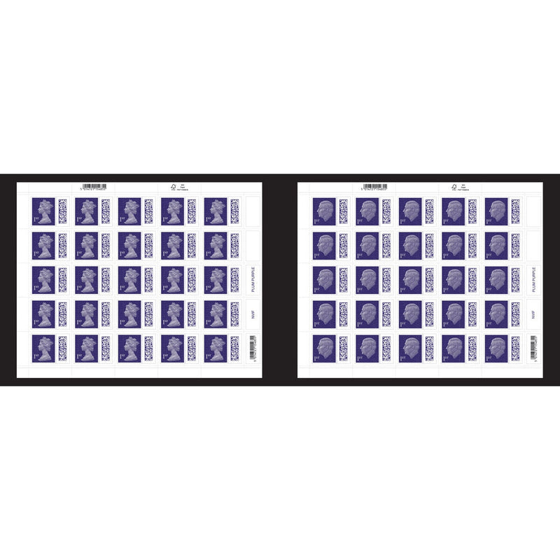 Royal Mail Royal Succession mint stamp sheets folder, imported from the UK