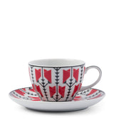 Harrods Prada Porcelain Vienna Arrows Coffee Cup and Saucer (Set of 4)- Buy online at McGrocer