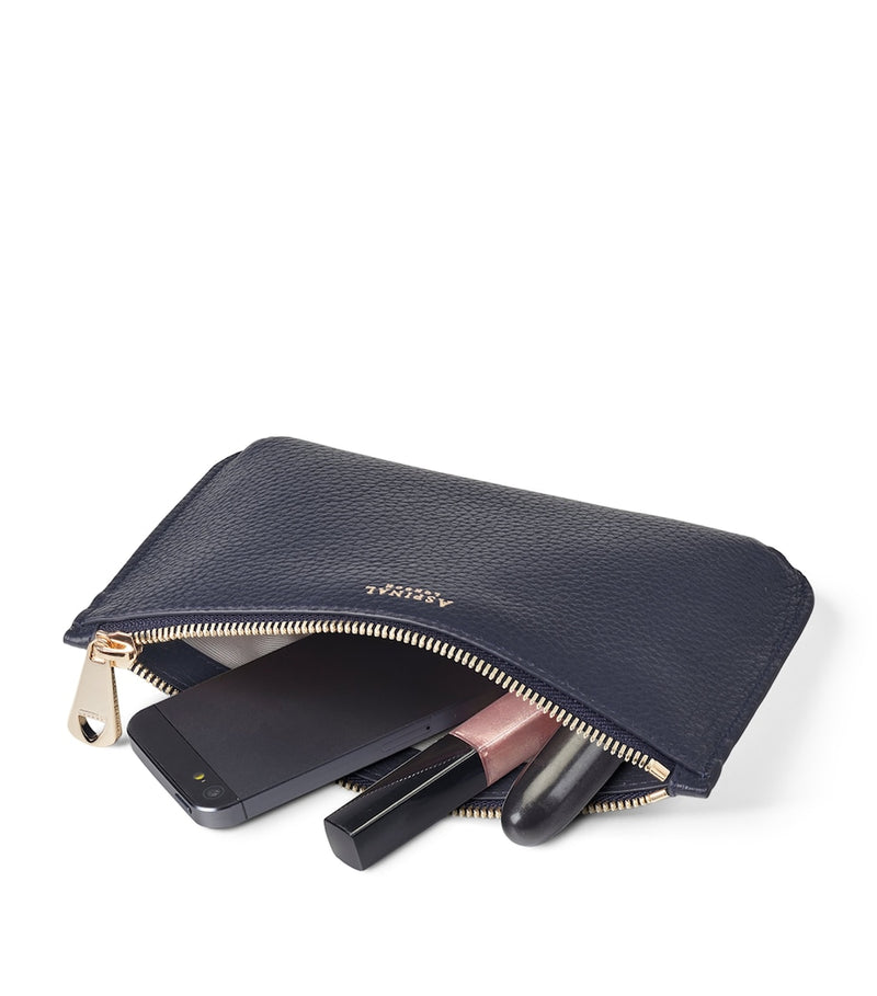 Aspinal of London medium leather Ella pouch - British product
