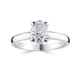 Costco 1.00ct oval diamond solitaire ring platinum (British brand)