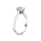 Costco 1.00ct oval diamond solitaire ring platinum (British brand)