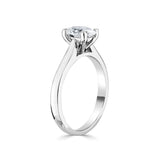Costco 1.00ct oval diamond solitaire ring platinum (British brand)