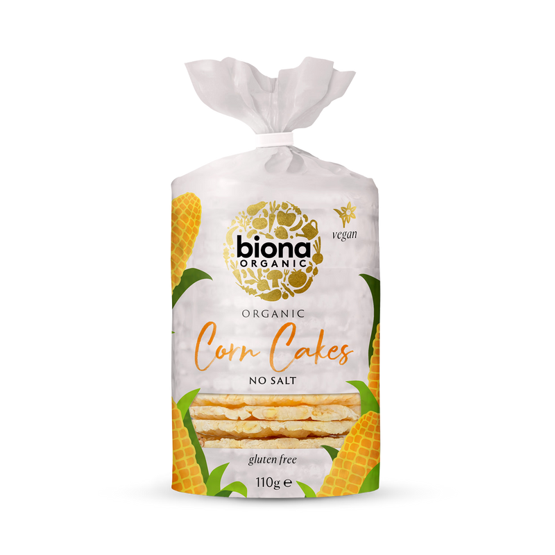 Biona Organic Corn Cakes No Salt 100g (British brand)