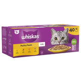 Whiskas poultry feast cat food pouches 40x85g (British brand)