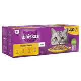 Whiskas poultry feast cat food pouches 40x85g (British brand)