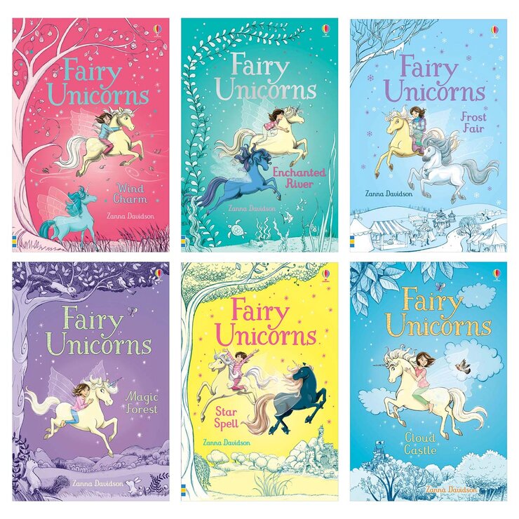 Fairy Unicorns box set six hardback books Zanna Davidson (British brand)