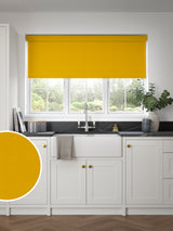 Next Next Ochre Yellow Glow Made to Measure Blackout Roller Blind- Buy online at McGrocer