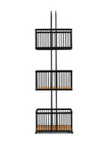 Croydex freestanding black 3 tier bathroom storage caddy - British product