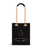 Schiaparelli leather face top-handle bag - British product