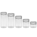 Tramontina glass container set 5 piece, imported from the UK