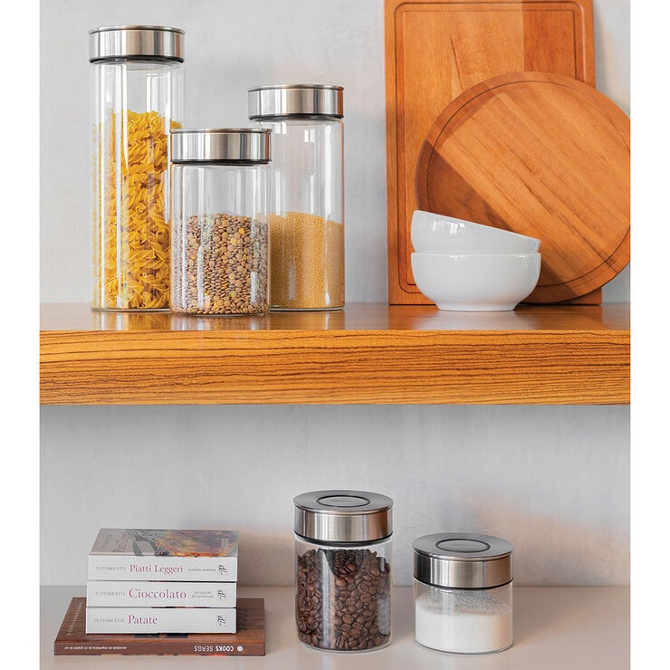 Tramontina glass container set 5 piece, imported from the UK