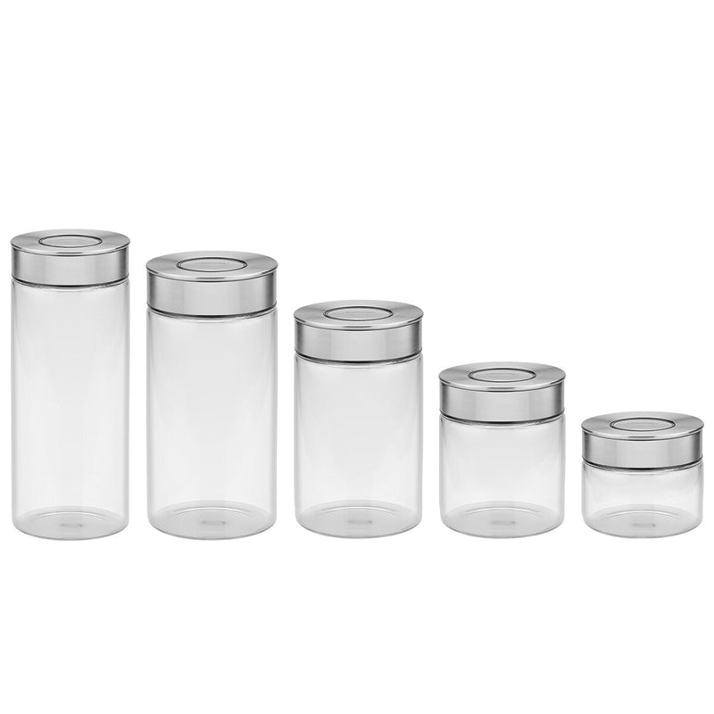 Tramontina glass container set 5 piece, imported from the UK