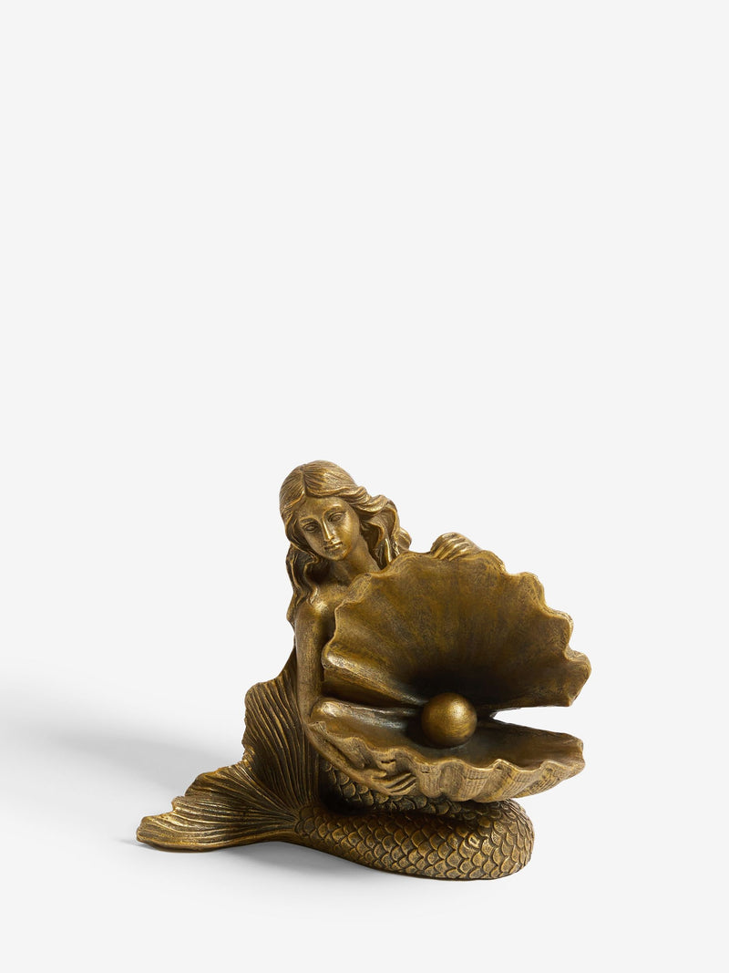 Rockett St George gold mermaid trinket dish 14cm, imported from the UK
