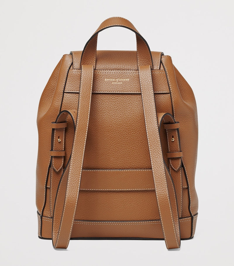 Aspinal of London Small Leather Hudson Backpack, imported from the UK