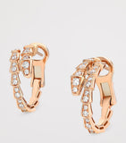 Bvlgari Serpenti Viper rose gold diamond earrings (British brand)