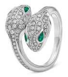 Bvlgari Serpenti Seduttori ring 18kt white gold, UK version