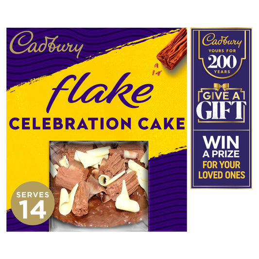 Cadbury Birthday Celebration Flake Chcocolate Cake 960g (Serves 14) GOODS Sainsburys   