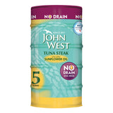 Costco UK John West No Drain Tuna Steak in Sunflower Oil, 5 x 110g- Buy online at McGrocer