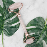 Myga Rose Quartz Facial Roller 15cm, imported from the UK