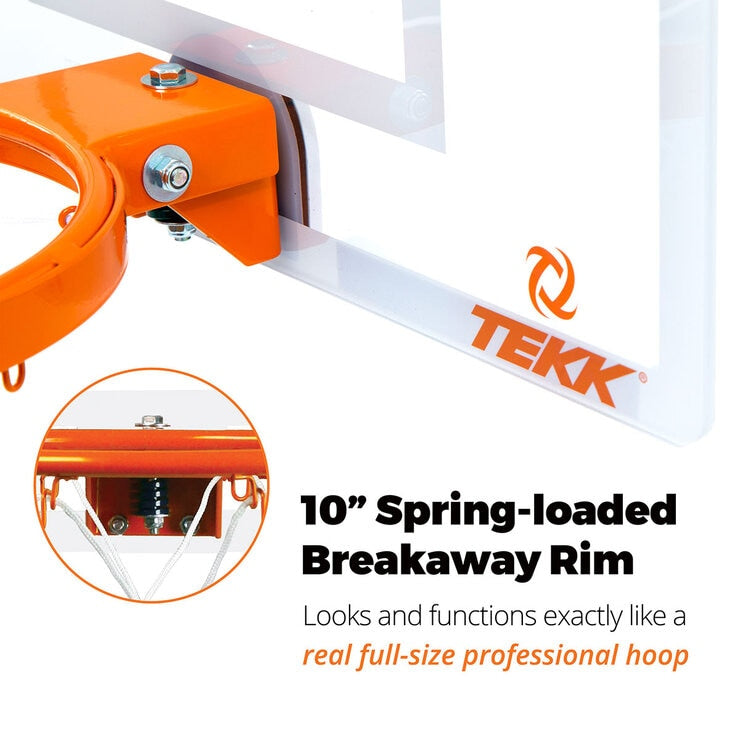 Tekk Pro mini basketball hoop with ball, UK version