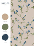 Joules wallpaper sample Cream Robey Cottage Floral, UK version