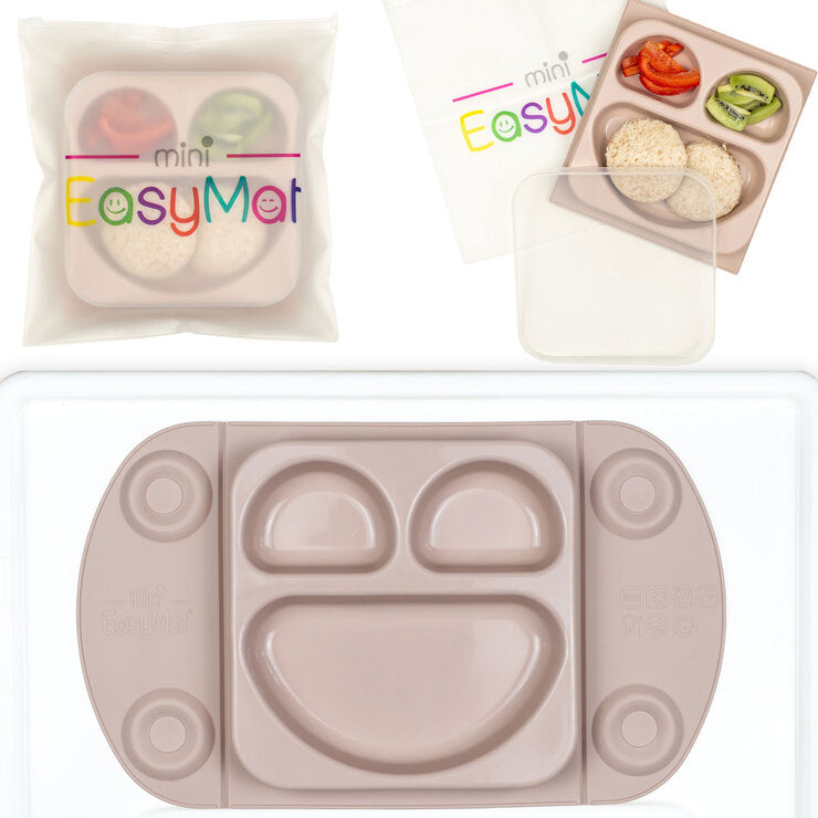 EasyTots EasyMat Mini suction weaning plate in 6 colours, imported from the UK