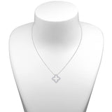 Costco 0.38ct round brilliant quatrefoil diamond pendant 18ct white gold, imported from the UK