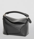 LOEWE mini Puzzle Edge top-handle bag in calfskin, imported from the UK