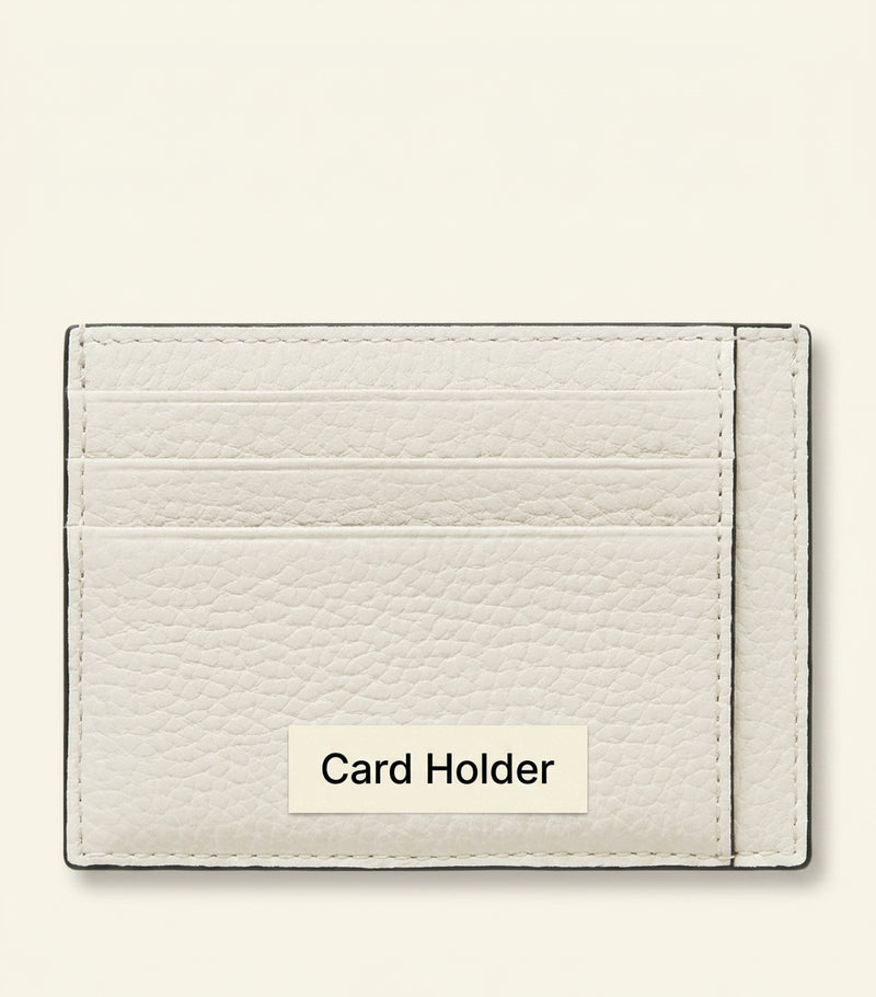 Mulberry grained leather card holder, imported from the UK