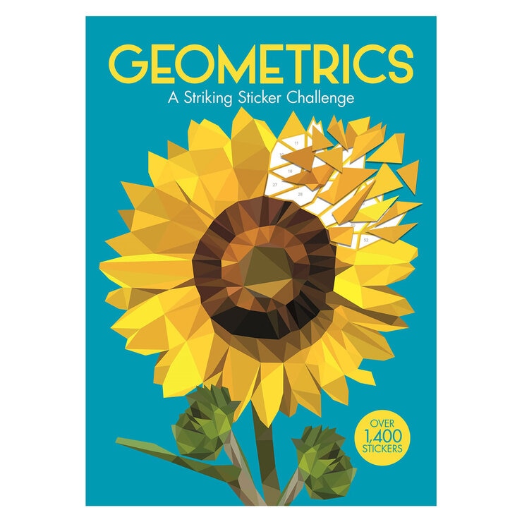 Zahlen-Aufkleberbuch mit über 1.400 geometrischen Aufklebern, UK-Version