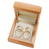 Costco 14ct yellow gold interlocking hoop earrings (British brand)