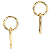 Costco 14ct yellow gold interlocking hoop earrings (British brand)