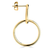 Costco 14ct yellow gold interlocking hoop earrings (British brand)